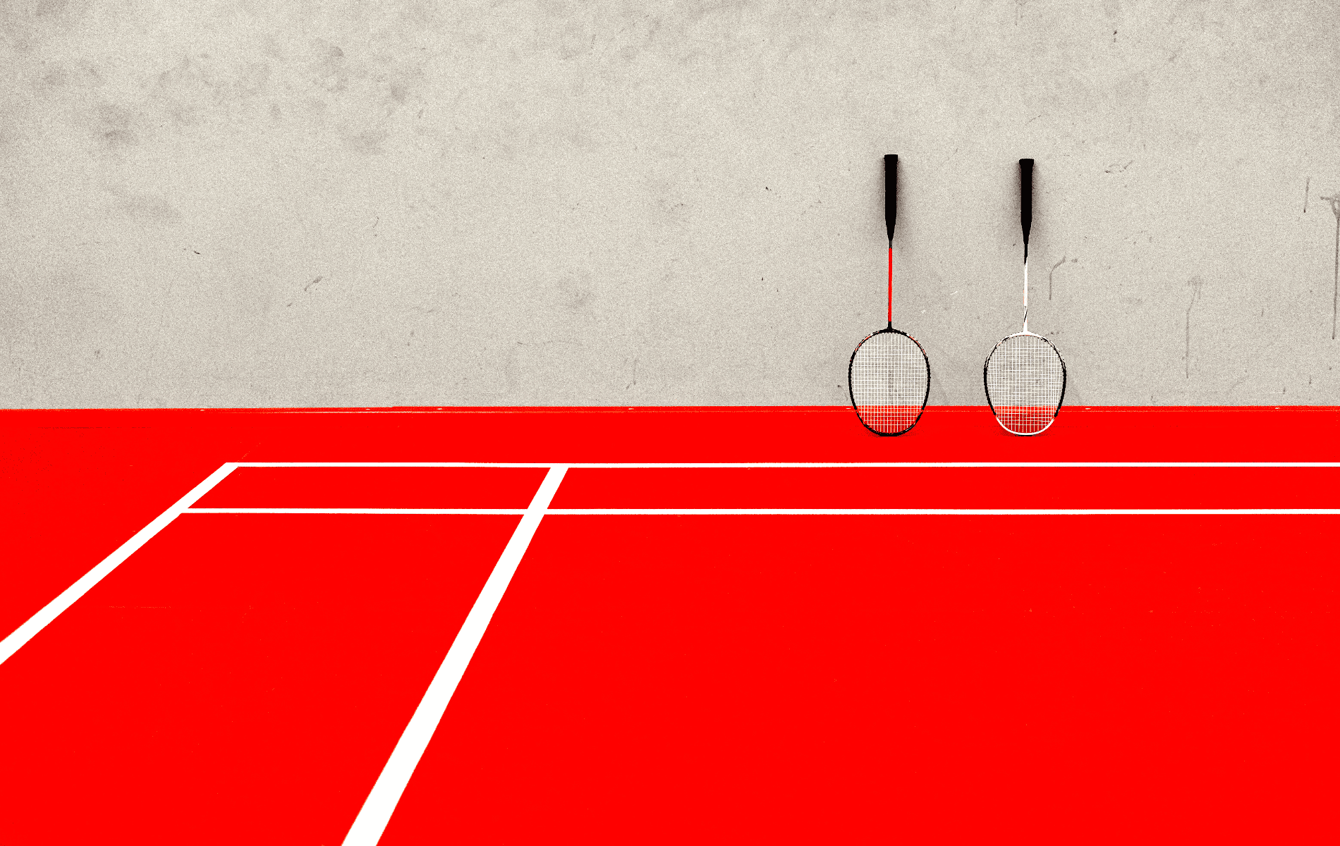 Terrain Badminton Red star